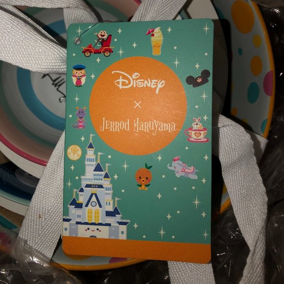 ShopDisney Parks Mickey Mouse Ceramic Nesting Dinner Bowl Set by Jarrod Maruyama - Picture 4 of 12